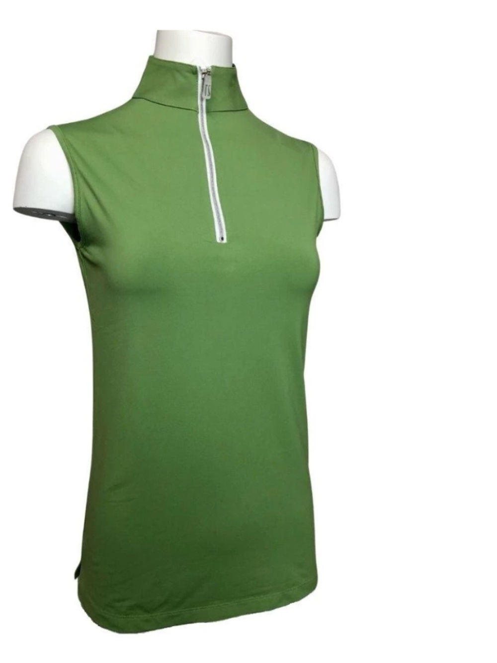 Tailored Sportsman IceFil Sleeveless Zip Top - Kiwi Green